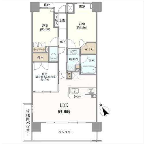 ライオンズ西葛西プライムマークスの間取図