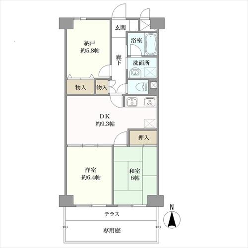 エンゼルハイム石神井公園弐番館の間取図