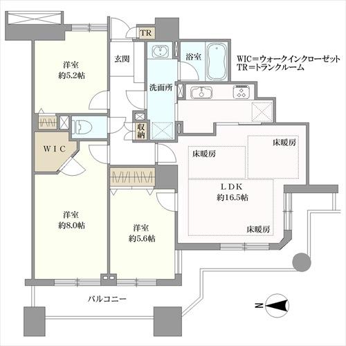 石神井公園ピアレスの間取図