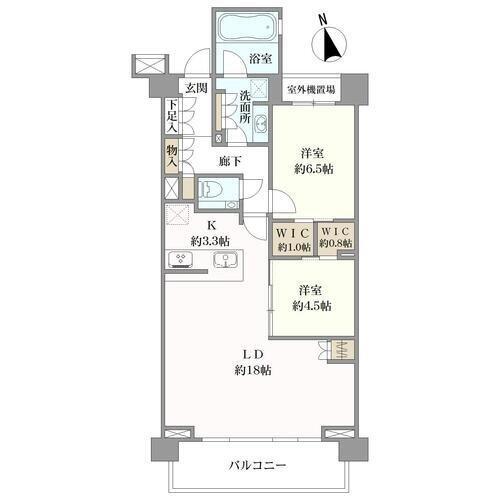 ザ・パークハウス市谷甲良町の間取図