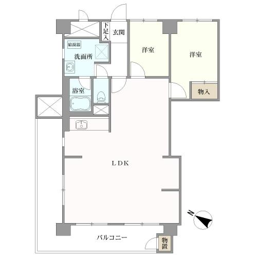 東建金町マンシヨンの間取図