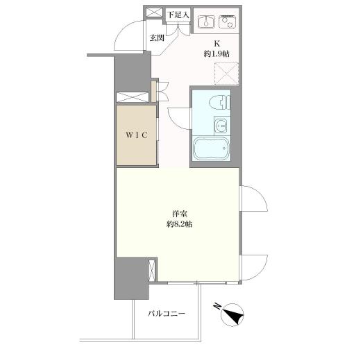 Ｄ＇クラディアイヴァン初台の間取図