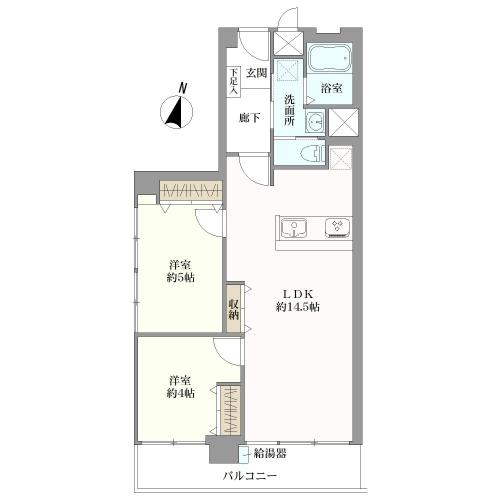 千歳マンションの間取図