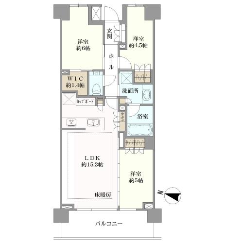 パークシティ高田馬場の間取図