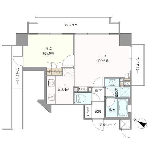 ヴィーナ・パルテールの間取図