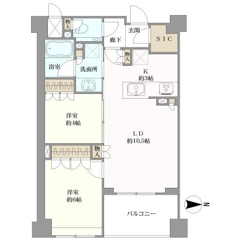 ジオ新宿百人町の間取図