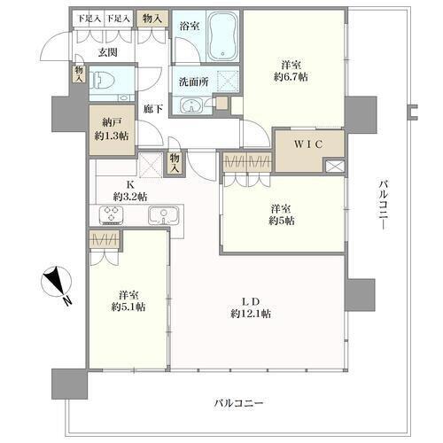 シティタワー新宿の間取図