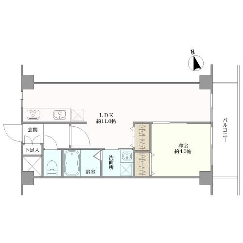 秀和田町レジデンスの間取図