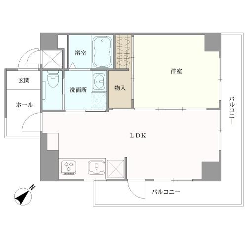 マートルコート中目黒の間取図