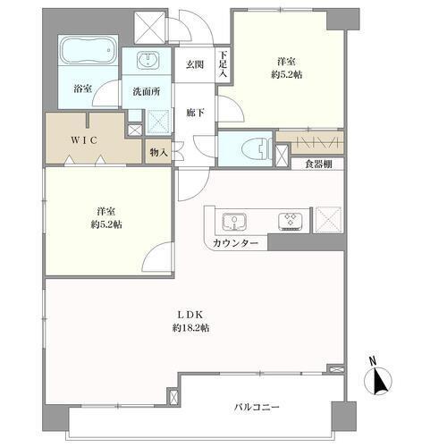 クルール新百合ヶ丘の間取図
