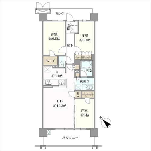 プラウドシティ神戸西神南の間取図
