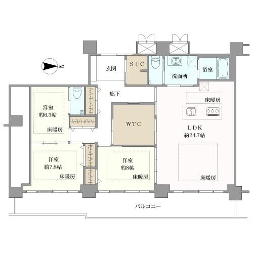 ザ・レジデンス芦屋スイートの間取図