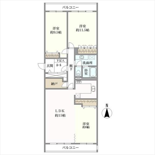 アステム芦屋の間取図