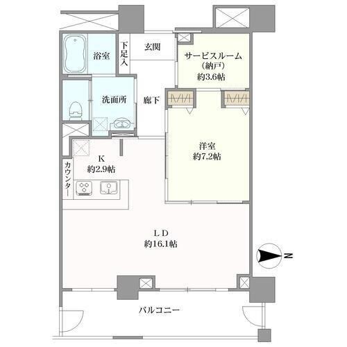 ザ・レジデンス芦屋スイートの間取図