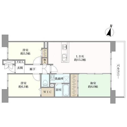 セレーノ見附の間取図