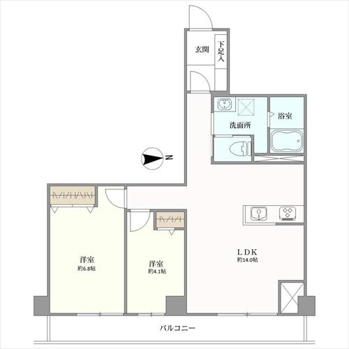 住吉アーバンライフの間取図