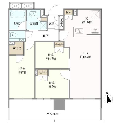 リビオタワー羽沢横浜国大の間取図