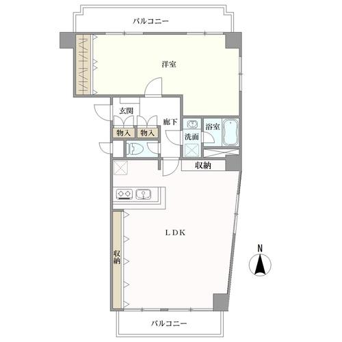 藤和亀有コープＩＩの間取図