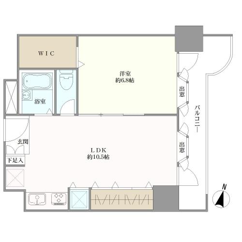 インペリアル南麻布の間取図