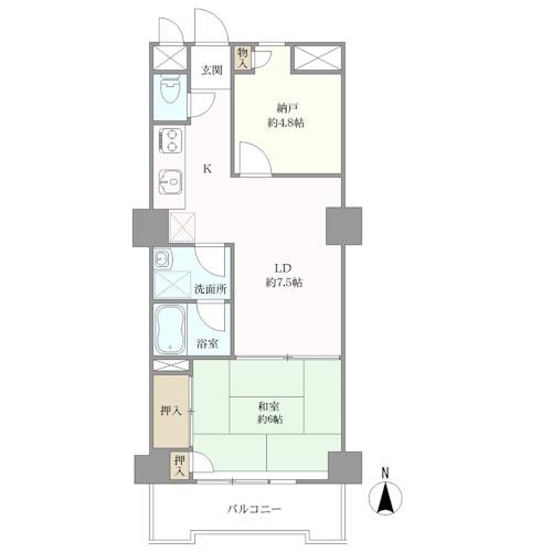 バロンハイツ大島の間取図