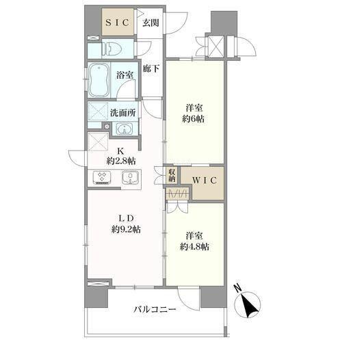 エクセレントシティ船橋ＷＥＳＴの間取図