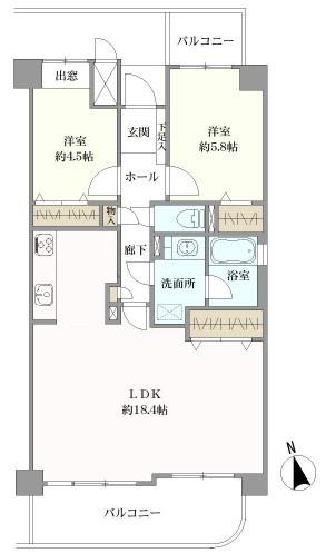 東園田パーク・ホームズの間取図