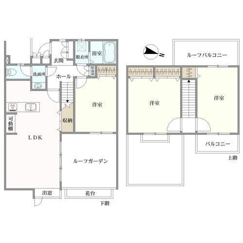 ヒルサイドテラス豊ケ丘の間取図