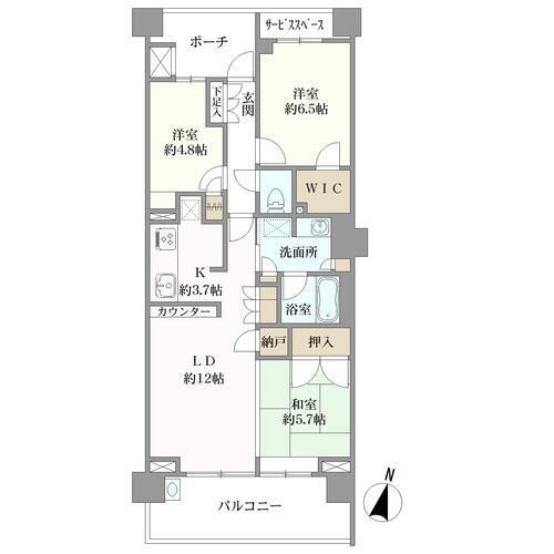 プラウドシティ阿佐ヶ谷セントラルの間取図