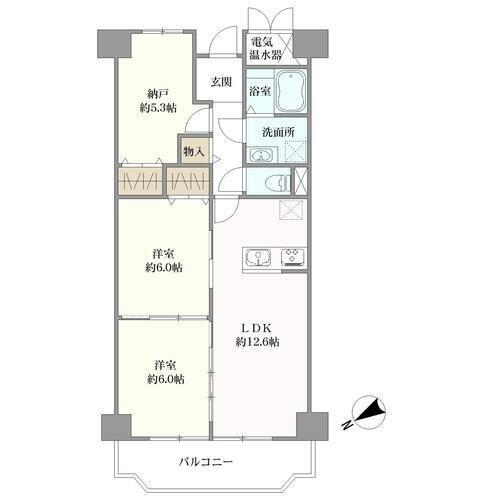 メロデイハイム茨木の間取図