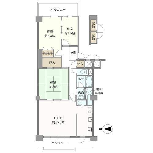 ネオコーポ茨木の間取図