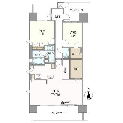 レ・ジェイド高槻の間取図