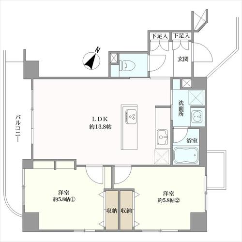 大山ダイカンプラザの間取図