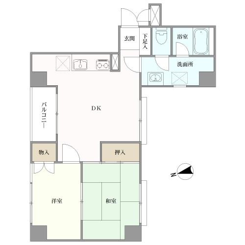 ヒラノ蔵前コープの間取図