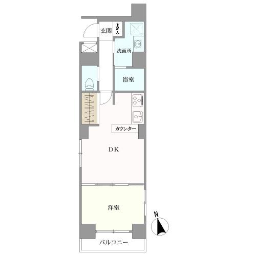 スカイコート銀座東第２の間取図