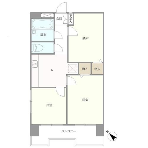 ハイライフ日暮里の間取図