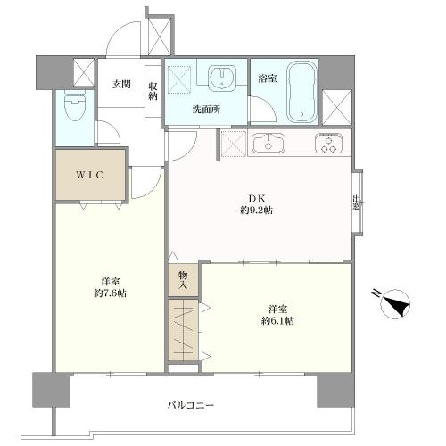 クラスタ浦和常盤町の間取図