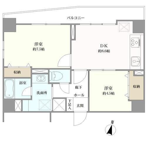 ラ・ムエット大宮の間取図