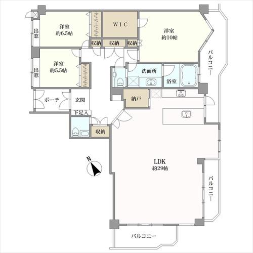 フィエルテ磯子台の間取図