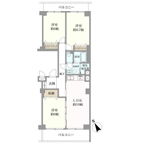 ネオコーポ戸塚舞岡の間取図