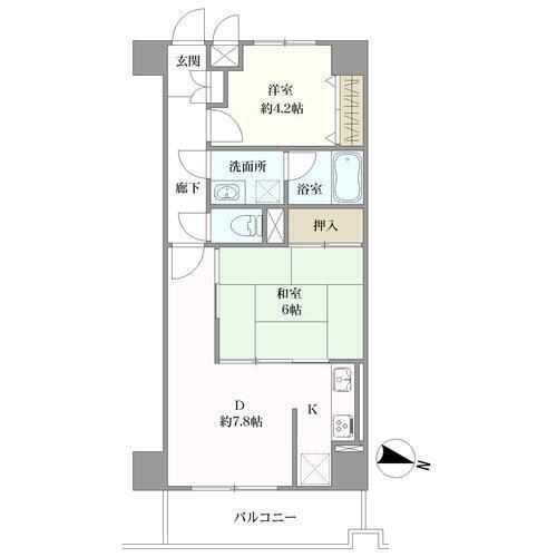 ワコーレロイヤルヒルズ横浜蒔田の間取図
