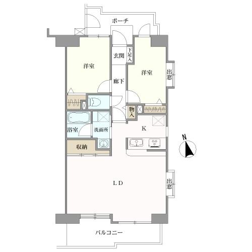 ダイアパレス湘南ライフタウンの間取図