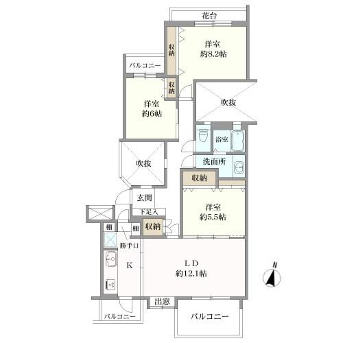 フォレストヒルズ三保の間取図