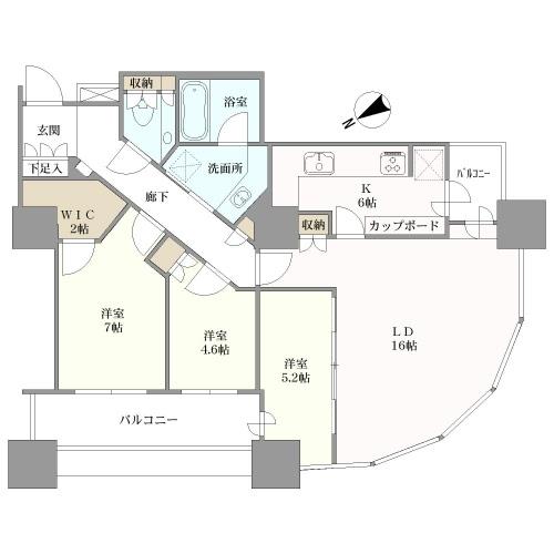 東京ツインパークスの間取図