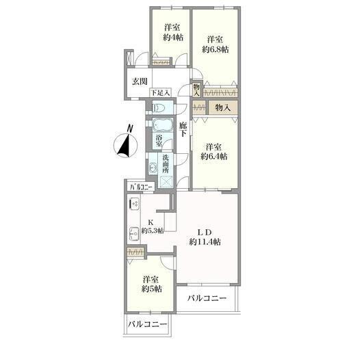 サンマンション神大寺の間取図
