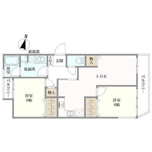 ライオンズマンション沢渡の間取図