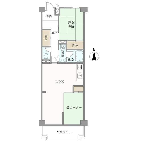 ローレルハイツ八尾の間取図
