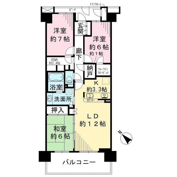 エールガーデンの間取図