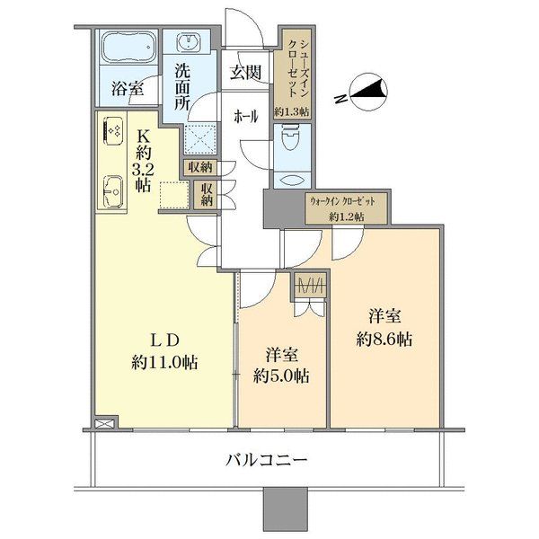 白金タワーの間取図