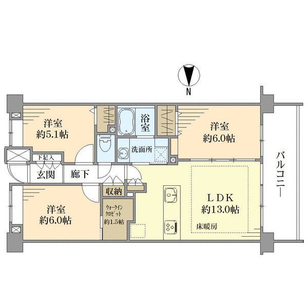クレストフォルム上野の杜の間取図