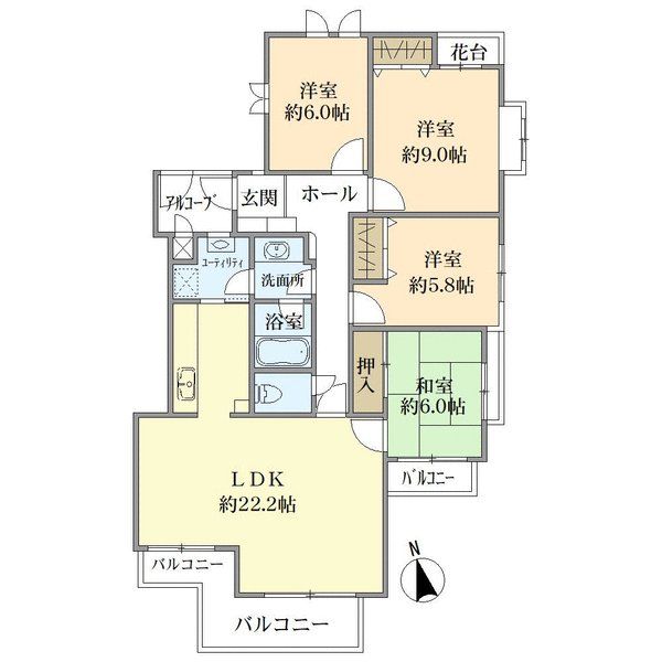 グランドメゾン南山の間取図